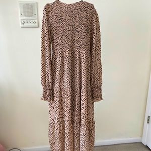 DALMATIAN PRINT SMOCK DRESS